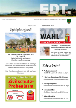 Gemeindezeitung September 2021